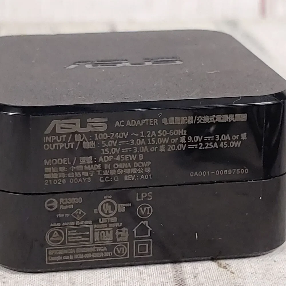 Asus ADP-45EW B 45W USB Type C AC Adapter Power Supply Laptop Charger TESTED